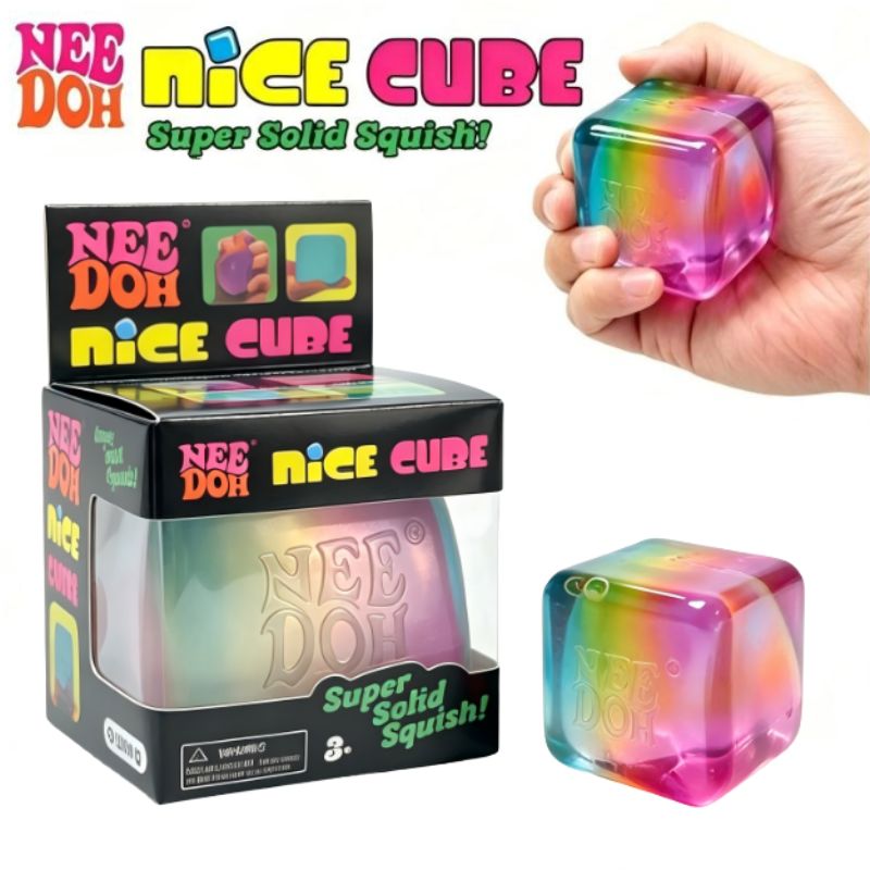 Schylling NeeDoh Rainbow Cube  - Fidget Cube Original review and price