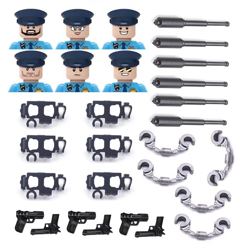 6PCS/SET US City Police Handcu - Lego Set Creator review and price